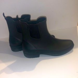 J. Crew Slip-on Rubber Rain Boots Ankle Length
